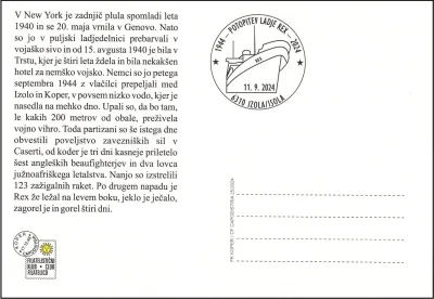 1944 - POTOPITEV LADJE REX - 2024